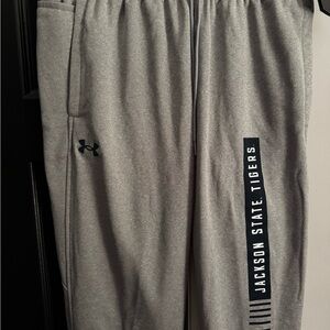 Under Armour Gray Joggers with Sweat-Wicking Fabric